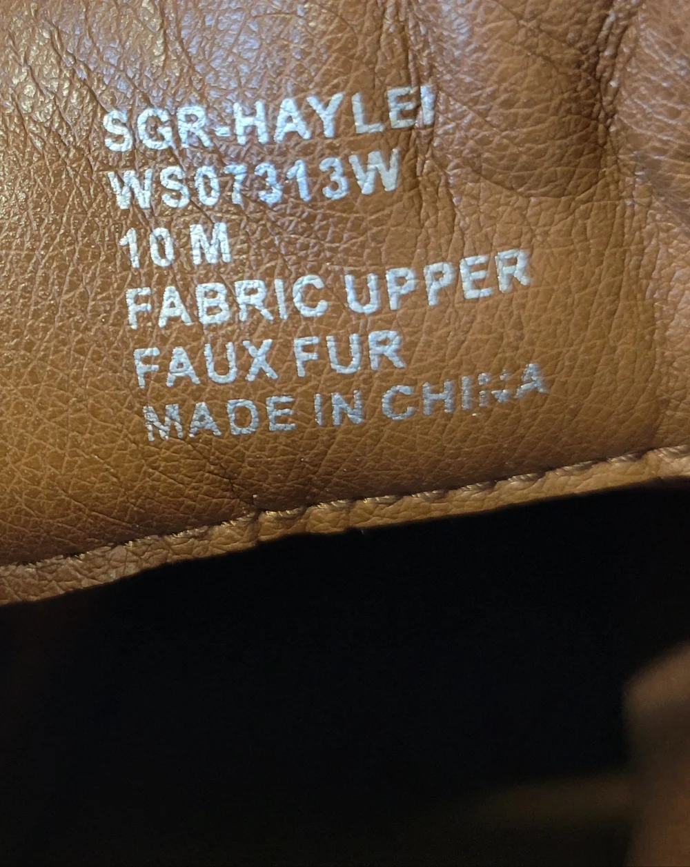 Sugar brown faux